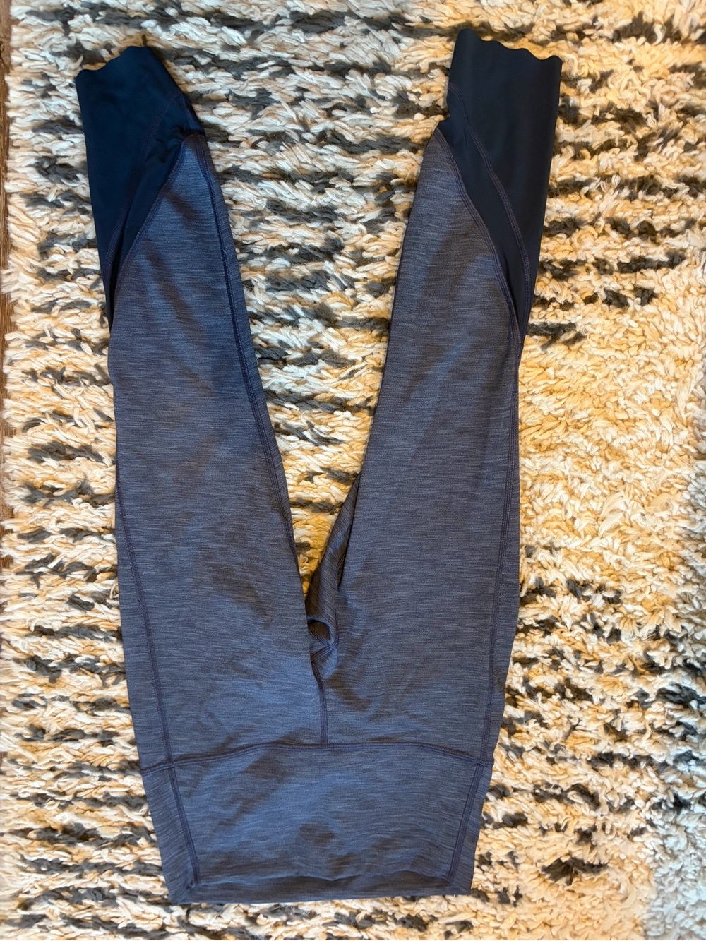 lululemon athletica blue Capris with Black Accents
